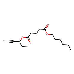 Glutaric acid, hex-4-yn-3-yl hexyl ester
