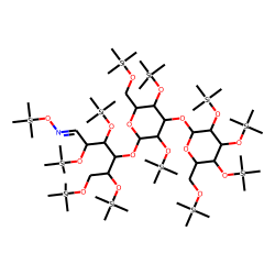 Galactotriose: aD-Galp(1->3)-bDGalp(1->4)-DGal, oxime-TMS, isomer # 2