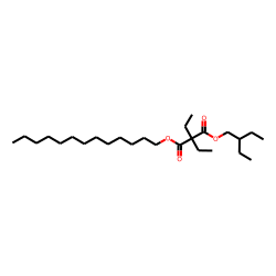 Diethylmalonic acid, 2-ethylbutyl tridecyl ester