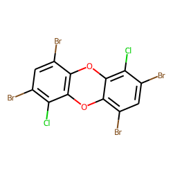 Dibenzodioxin, 1,3,6,8-tetrabromo-, 4,9-dichloro-
