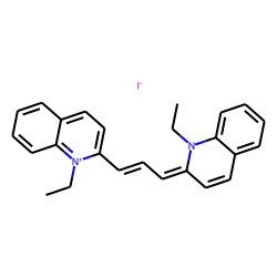 1-ethyl-2-[3-(1-ethyl-2(1H)-quinolylidene)prop-1-enyl]quinolinium iodide