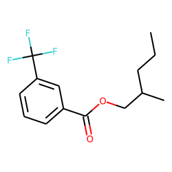 3-Trifluoromethylbenzoic acid, 2-methylpentyl ester