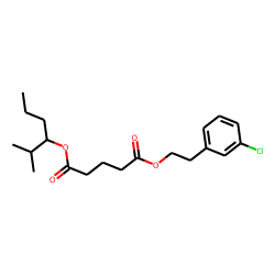Glutaric acid, 2-(3-chlorophenyl)ethyl 2-methylhex-3-yl ester