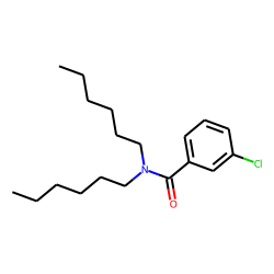 3-Chlorobenzoic acid, N,N-dihexyl-