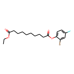 Sebacic acid, 2-bromo-4-fluorophenyl ethyl ester