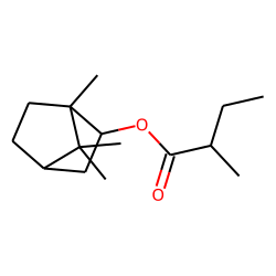 Butanoic acid, 2-methyl, bornyl ester