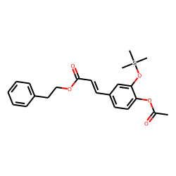2-Phenylethyl (E)-4-acetylcaffeate, TMS