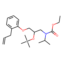 Alprenolol, N-ethoxycarbonylated, TMS