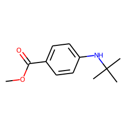 Benzoic acid, 4-(tert.-butyl)amino-, methyl ester