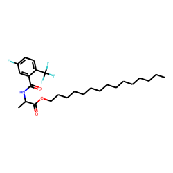 D-Alanine, N-(5-fluoro-2-trifluoromethylbenzoyl)-, pentadecyl ester