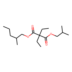 Diethylmalonic acid, isobutyl 2-methylpentyl ester