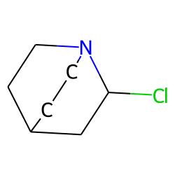 1-azabicyclo[2.2.2]-octane, 2-chloro