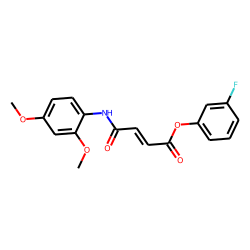 Fumaric acid, monoamide, N-(2,4-dimethoxyphenyl)-, 3-fluorophenyl ester