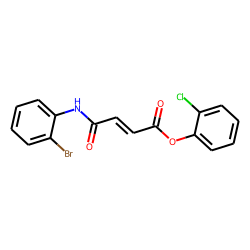 Fumaric acid, monoamide, N-(2-bromophenyl)-, 2-chlorophenyl ester