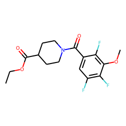 Isonipecotic acid, N-(2,4,5-trifluoro-3-methoxybenzoyl)-, ethyl ester