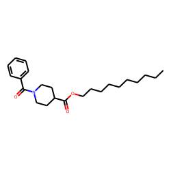 Isonipecotic acid, N-benzoyl-, decyl ester