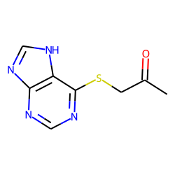2-Propanone, 6-purinylthio)-