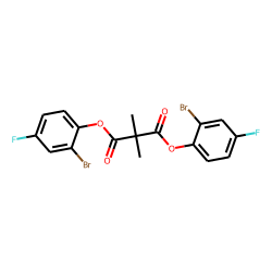 Dimethylmalonic acid, di(2-bromo-4-fluorophenyl) ester