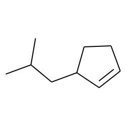 Cyclopentene, 3-(2-methylpropyl)-