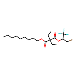 Diethylmalonic acid, 1-bromo-3,3,3-trifluoroprop-2-yl nonyl ester