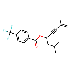 4-(Trifluoromethyl)benzoic acid, 2,7-dimethyloct-7-en-5-yn-4-yl ester