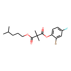 Dimethylmalonic acid, 2-bromo-4-fluorophenyl isohexyl ester