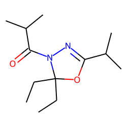 5,5-Diethyl-2-(1-methylethyl)-4-isobutanoyl-1,3,4-oxadiazoline
