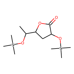 3,6-dideoxy-arabino-hexonic acid, 1,4-lactone, TMS