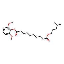 Sebacic acid, 2,6-dimethoxyphenyl isohexyl ester