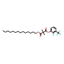 Dimethylmalonic acid, 2-fluoro-3-trifluoromethylphenyl tetradecyl ester