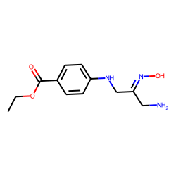 Benzoic acid, p-[(3-amino-2-oxopropyl)amino]-, ethyl ester, oxime