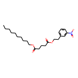 Glutaric acid, decyl 3-nitrophenethyl ester
