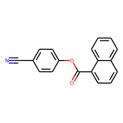 1-Naphthoic acid, 4-cyanophenyl ester