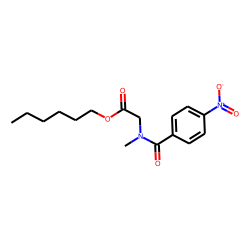 Sarcosine, N-(4-nitrobenzoyl)-, hexyl ester