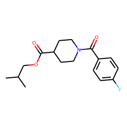 Isonipecotic acid, N-(4-fluorobenzoyl)-, isobutyl ester