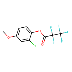 2-Chloro-4-methoxyphenol, pentafluoropropionate
