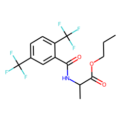 D-Alanine, N-(2,5-ditrifluoromethylbenzoyl)-, propyl ester