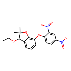 Benzofuran, 7-(2,4-dinitrophenoxy)-3-ethoxy-2,3-dihydro-2,2-dimethyl-