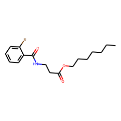 «beta»-Alanine, N-(2-bromobenzoyl)-, heptyl ester