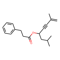3-Phenylpropionic acid, 2,7-dimethyloct-7-en-5-yn-4-yl ester