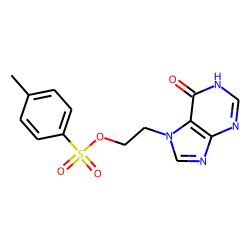 Hypoxanthine, 7-(2-hydroxyethyl)-, p-toluenesulfonate