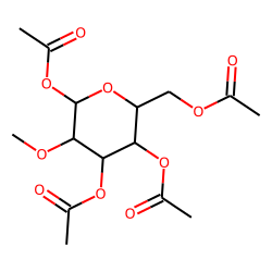 2-Methyl-1,3,4,6-tetraacetylglucoside (A)