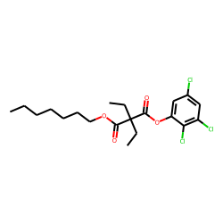 Diethylmalonic acid, heptyl 2,3,5-trichlorophenyl ester