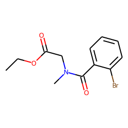 Sarcosine, N-(2-bromobenzoyl)-, ethyl ester