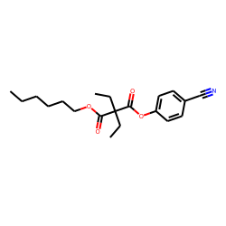 Diethylmalonic acid, 4-cyanophenyl hexyl ester