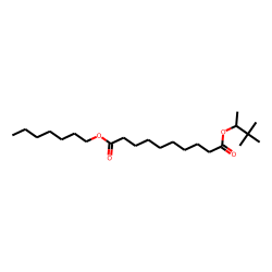 Sebacic acid, 3,3-dimethylbut-2-yl heptyl ester