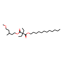 Diethylmalonic acid, dodecyl 5-methoxy-3-methylpentyl ester