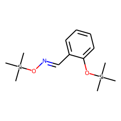 Benzaldehyde, 2-hydroxy, oxime, bis-TMS