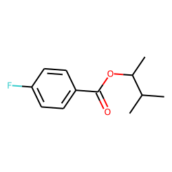 4-Fluorobenzoic acid, 3-methylbut-2-yl ester