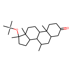 17-«beta»-Hydroxy-7-«alpha»,17-«alpha»-dimethyl-5-«beta»-androstan-3-one, 17-TMS